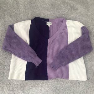 Jun & Ivy Colorblock Sweater